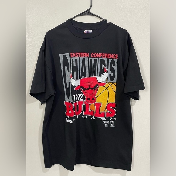 Vintage 1992 Chicago Bulls Eastern Conference Trench Ultra Sz XL NWT - Picture 3 of 11